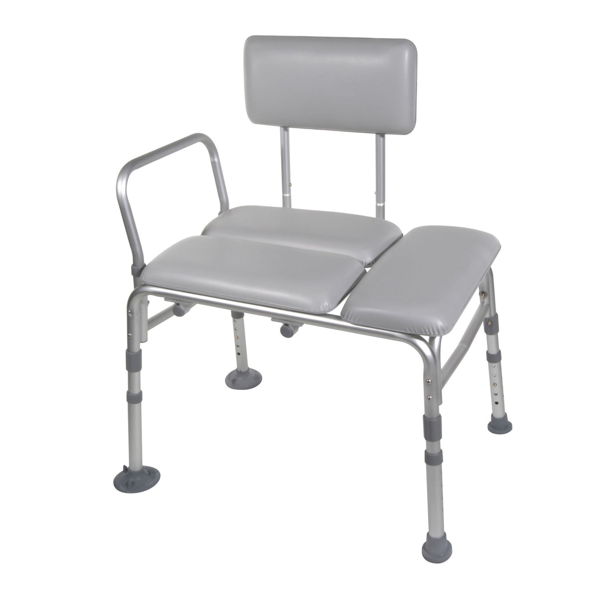 drive™ Aluminum Knocked Down Bath Transfer Bench, 17¾ – 21¾ Inch Seat Height, EA/1