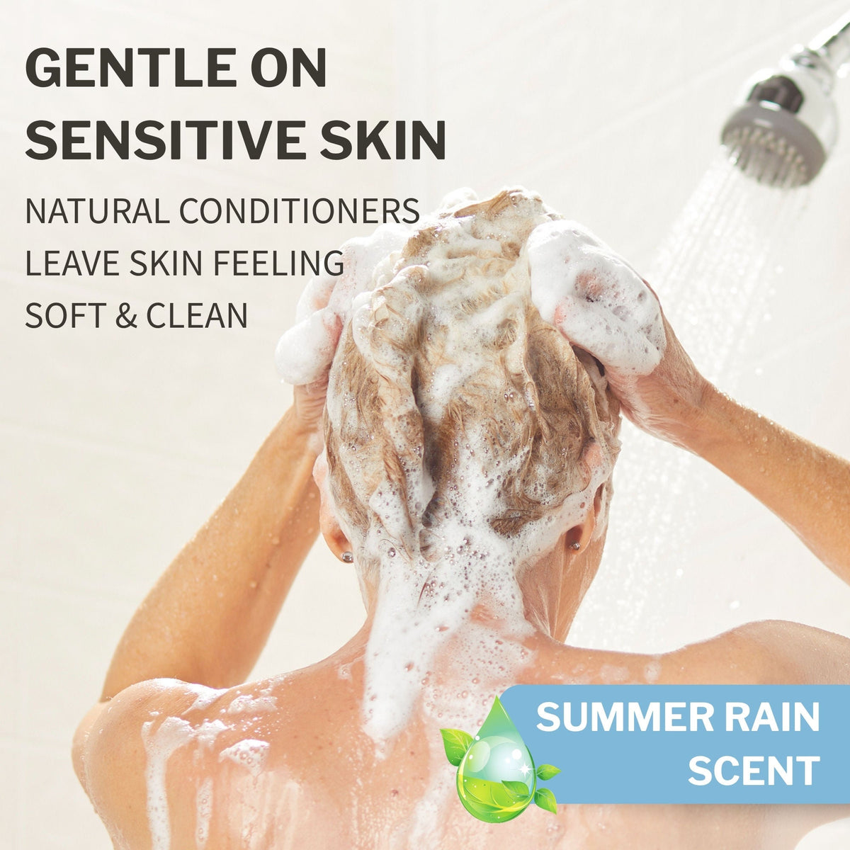 McKesson two-in-one shampoo and Body Wash, Summer Rain Scent, 1 Gallon Jug