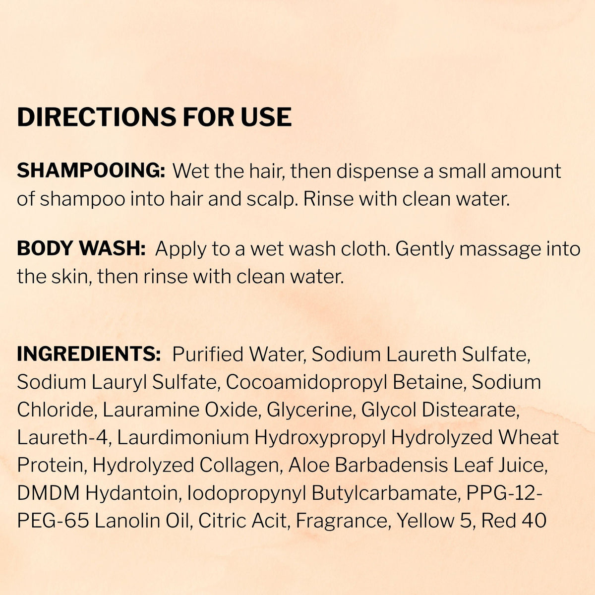 McKesson two-in-one shampoo and Body Wash, Apricot Scent, 1 Gallon Jug