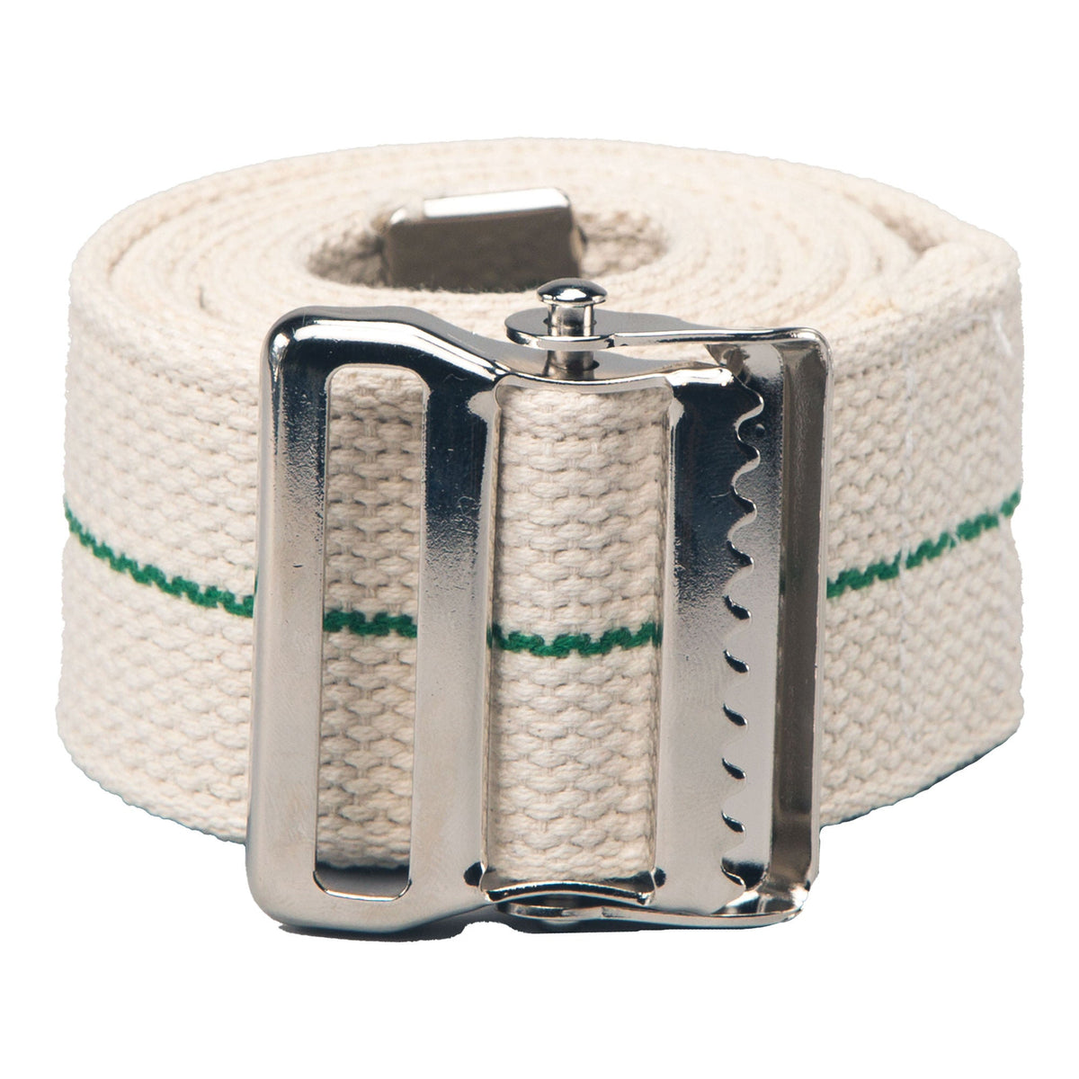 Posey® Gait and Transfer Belt, White with Green Stripe, 54 Inch, CS/50