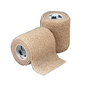 Coban Non-Sterile Self-Adherent Wrap 4" x 5 yds., Tan