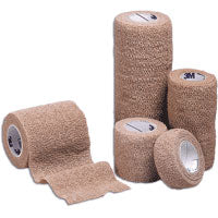 Coban Sterile Self-Adherent Wrap 4" x 5 yds., Tan - Replacement for 881584S