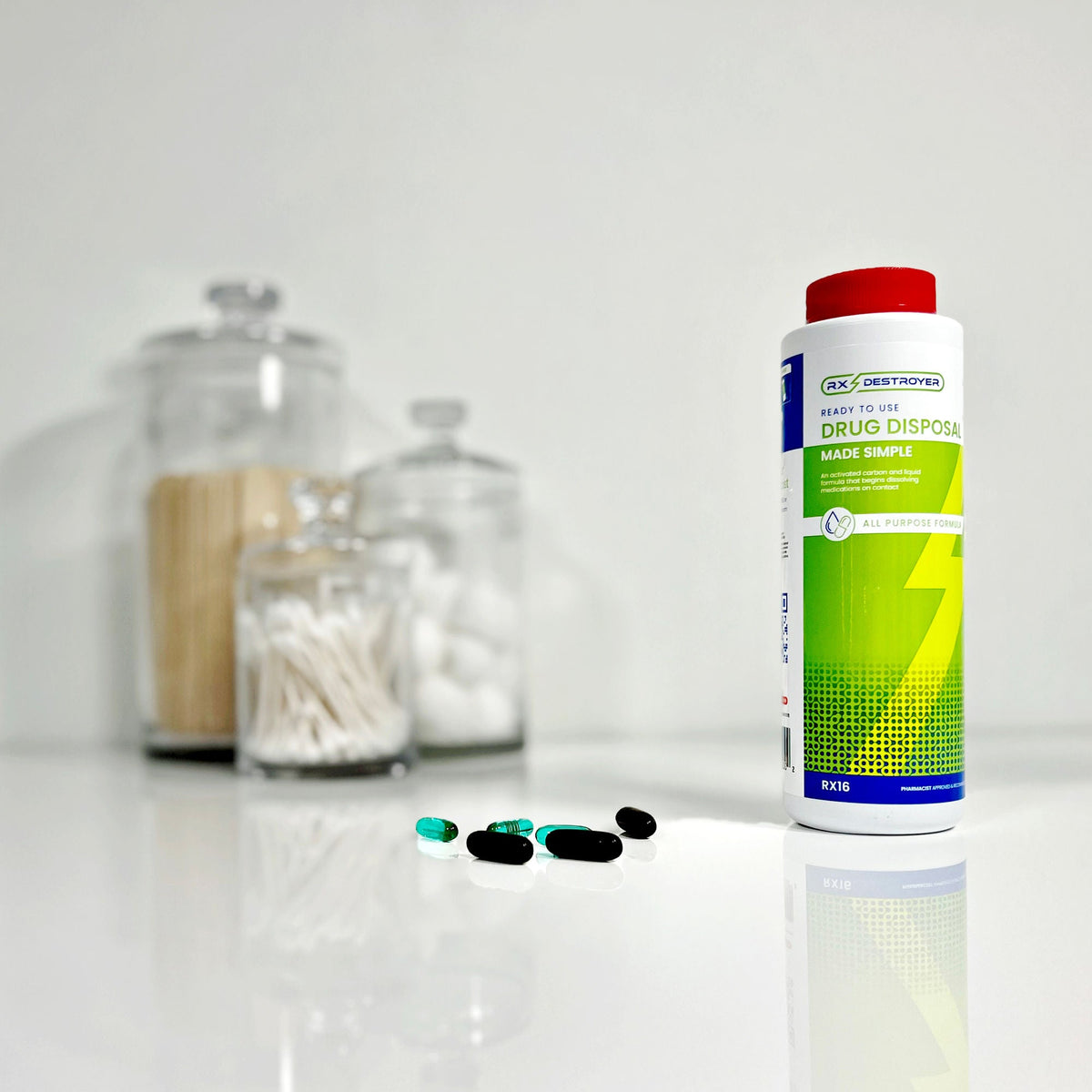 Rx Destroyer™ Pharmaceutical Disposal System, 16-ounce bottle