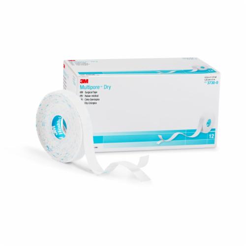 3M™ Multipore™ Dry Dressing Retention Tape w/ Liner, 0.5 Inch x 5.5 Yard, White