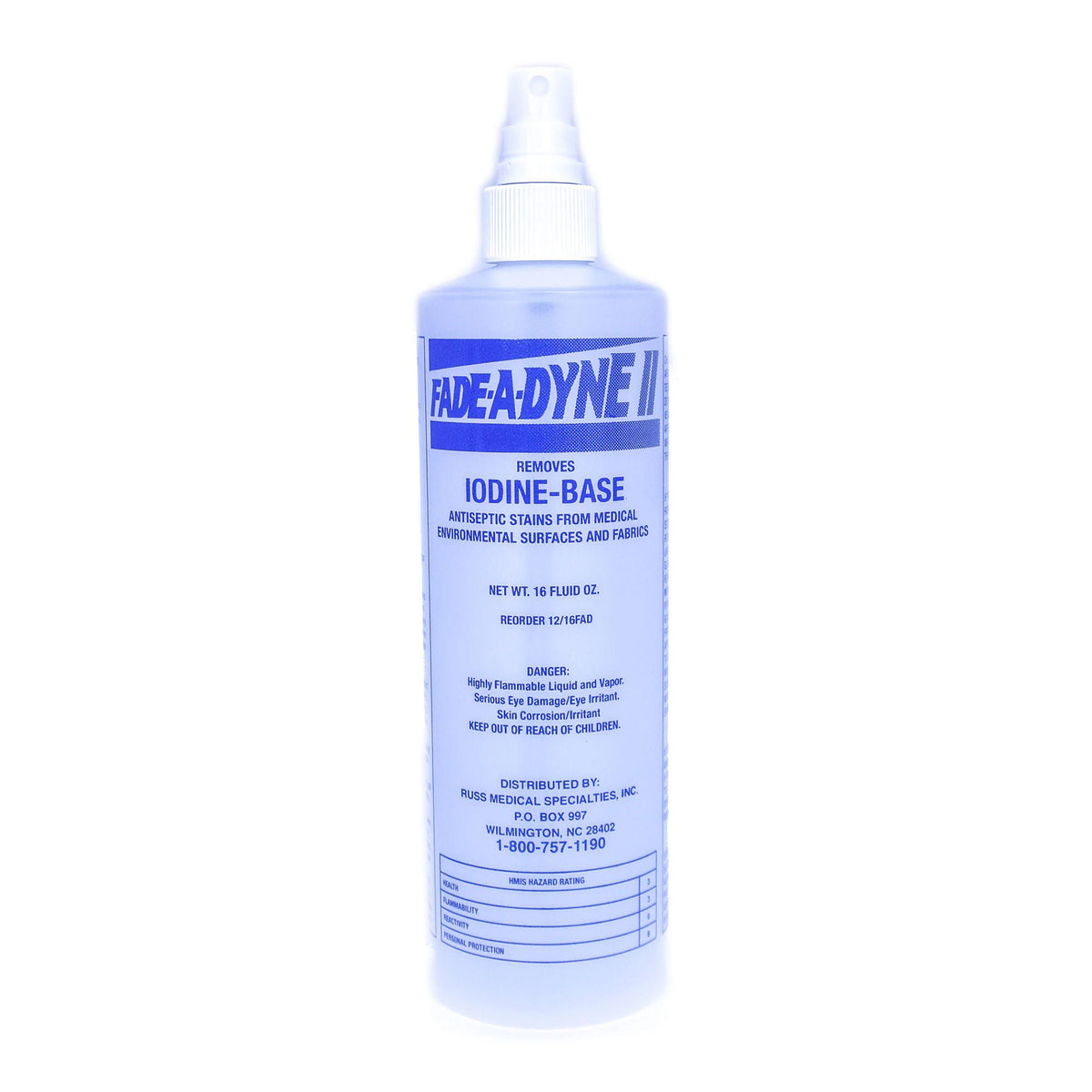 Fade-A-Dyne II® Iodine Stain Remover, 16 oz. - 12 Pack, EA/1