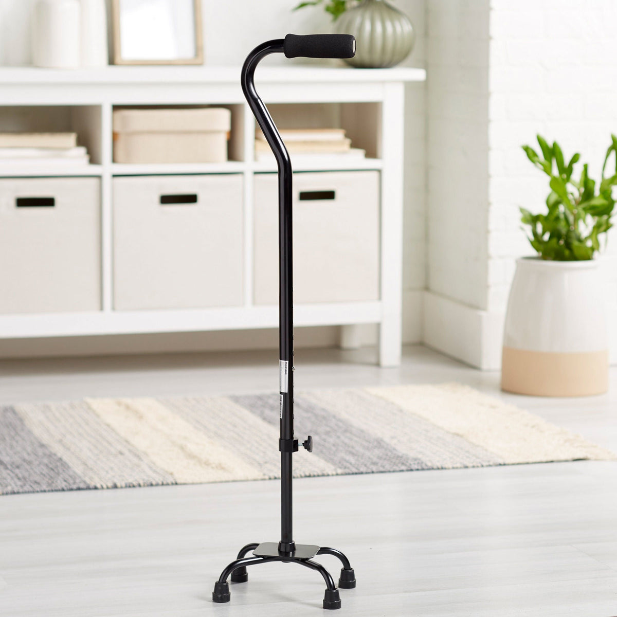 McKesson Adjustable Steel Offset Quad Cane, 30 – 39 Inch Height