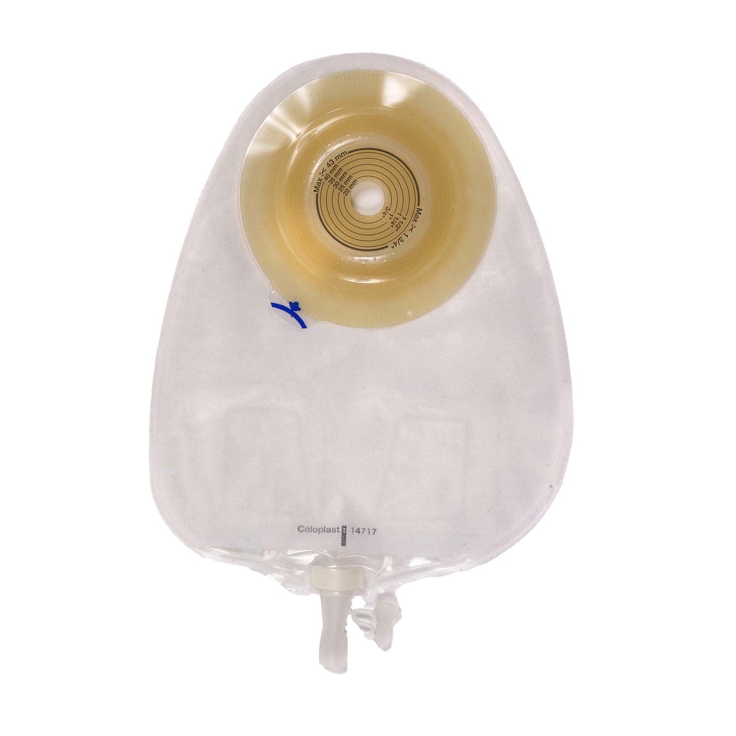 POUCH, ASSURA 1PC CNVX TRANSP MAXI 15-43MM (10/BX)