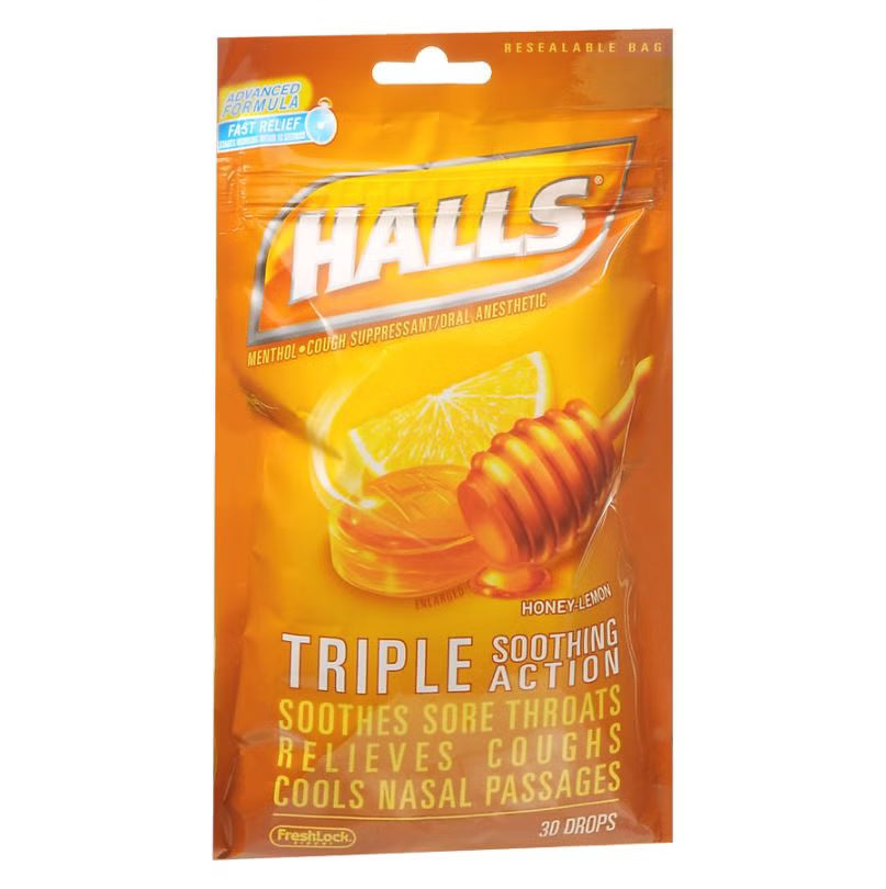 Halls® Honey Lemon Flavor Cold and Cough Relief, EA/1