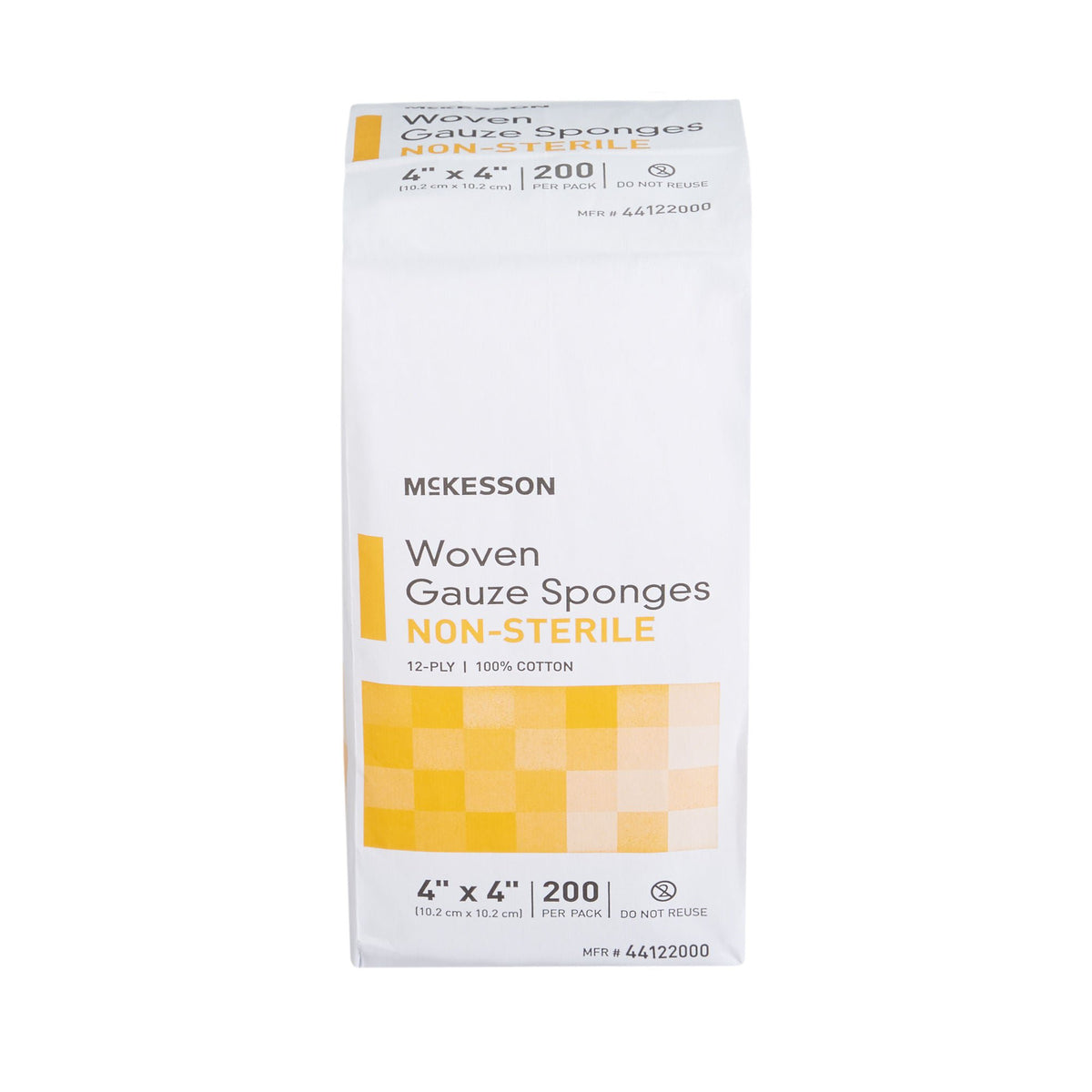 McKesson Gauze Sponge, 4 x 4 Inch, 12-Ply