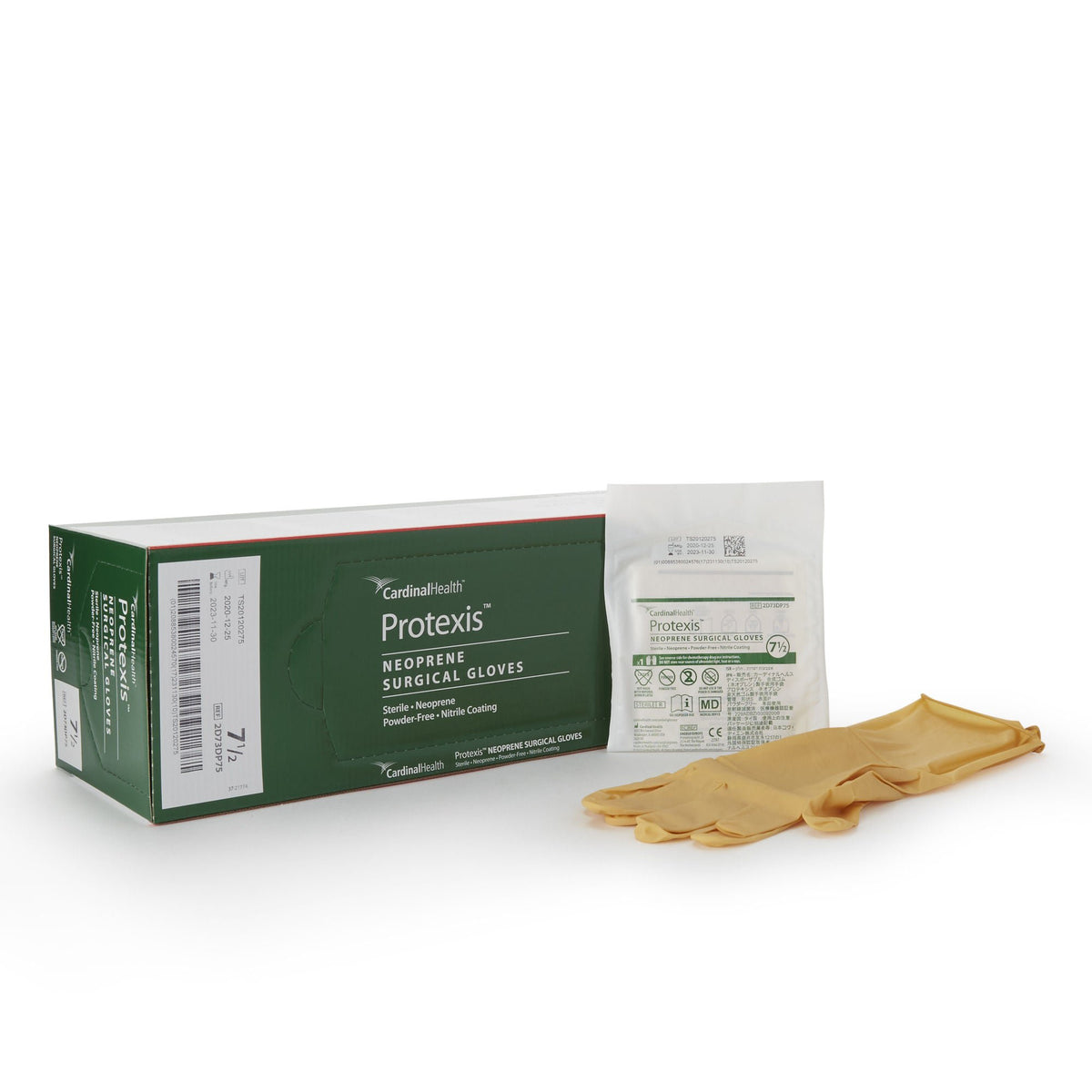 Protexis™ Polychloroprene Surgical Glove, Size 7.5, Ivory, PR/1