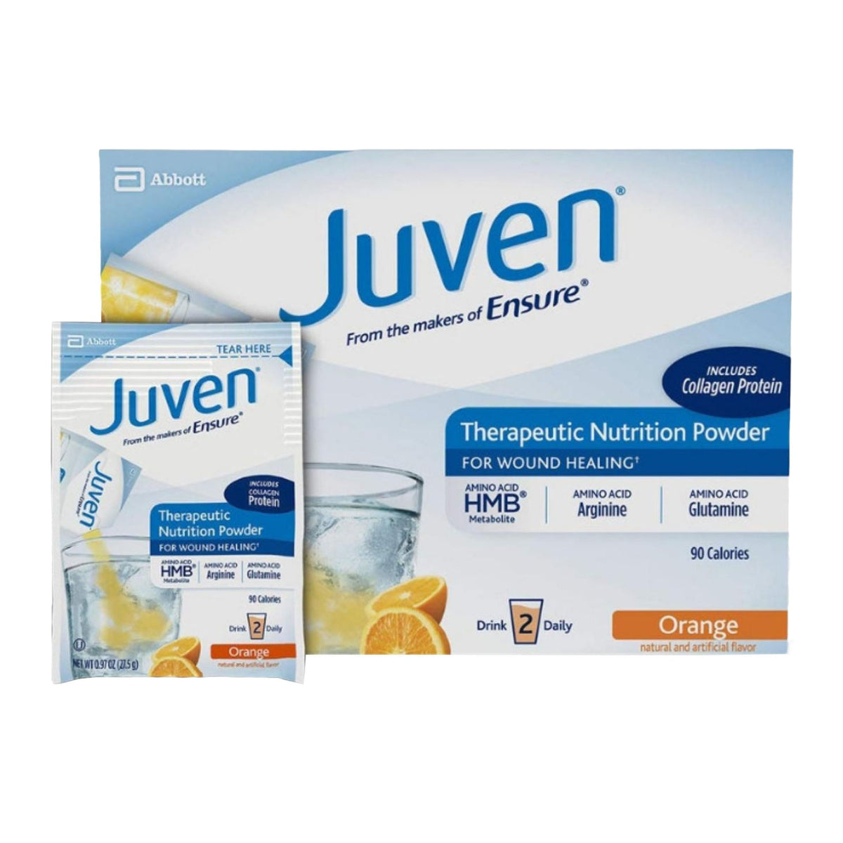 Juven® Orange Arginine/Glutamine Therapeutic Nutrition Powder, CT/30