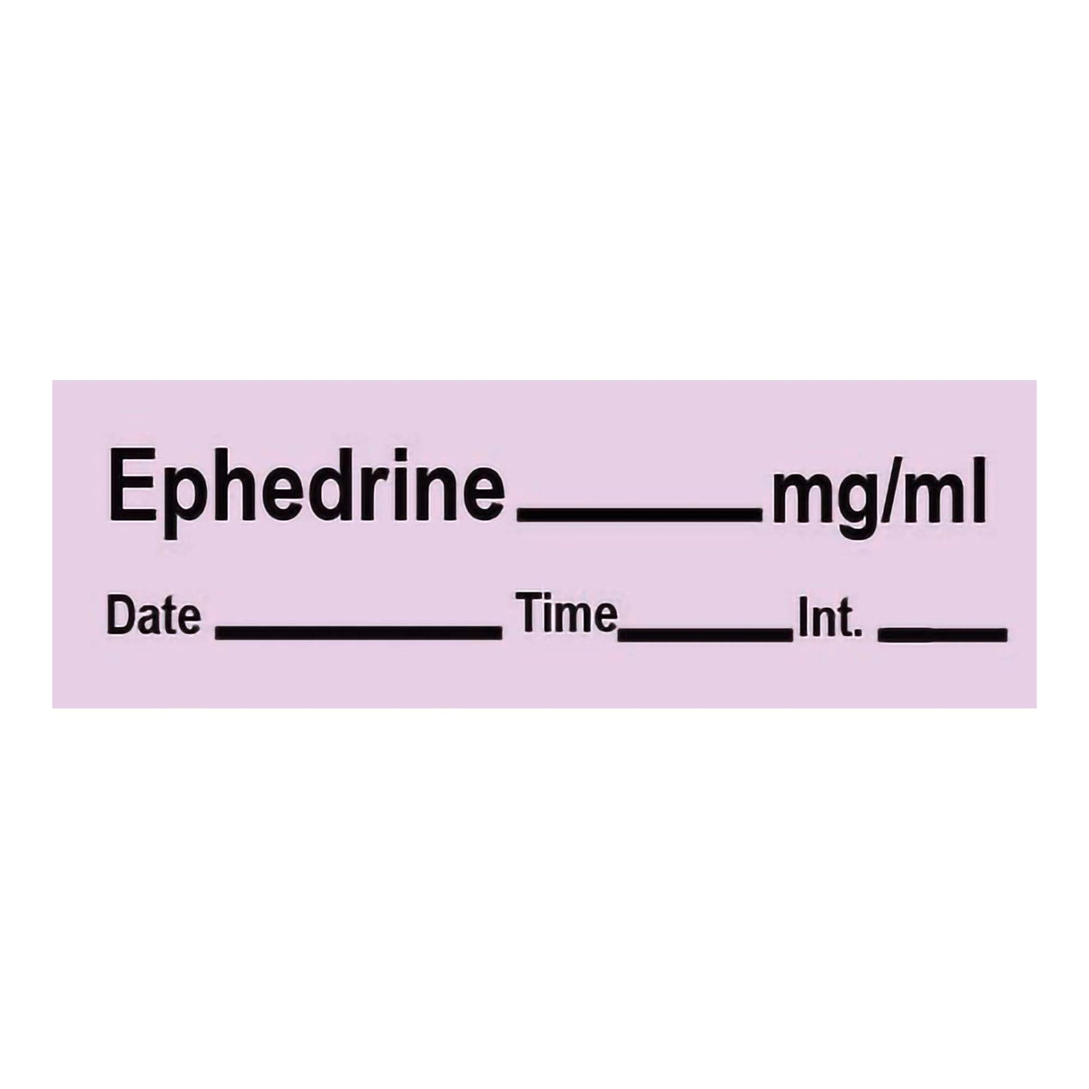Timemed Drug Label, EPHEDrine_mg/mL Date_Time_In_, RL/1