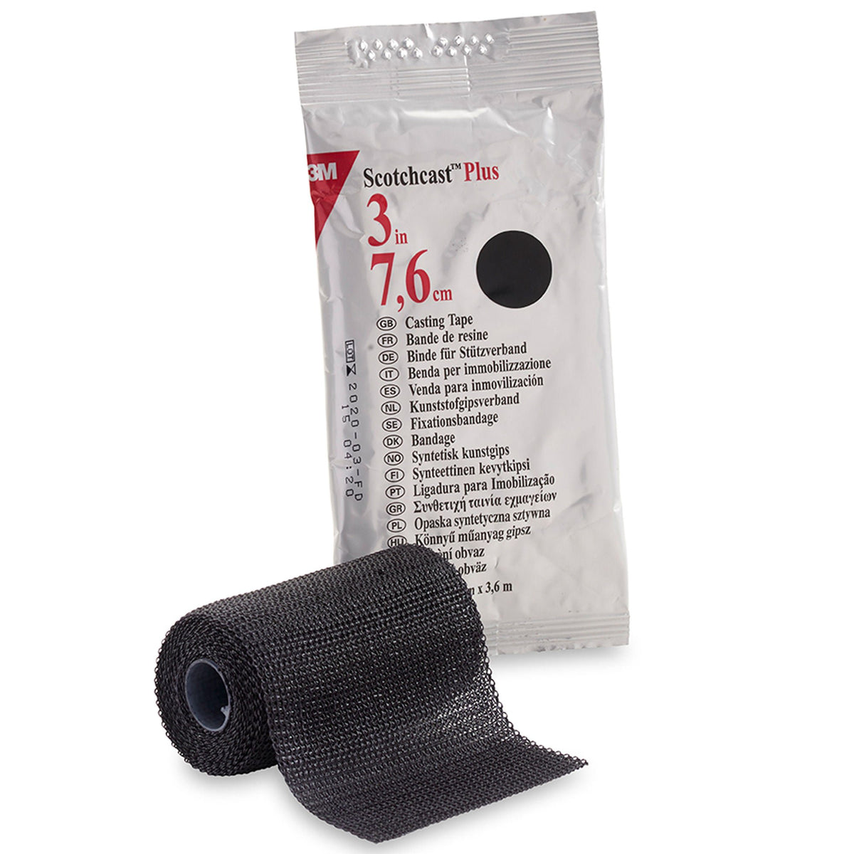 3M™ Scotchcast™ Plus Black Cast Tape, 3 Inch x 4 Yard, EA/1