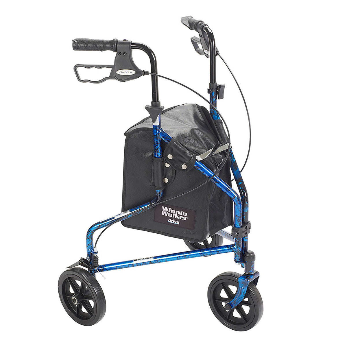 drive™ Deluxe 3 Wheel Rollator, Blue