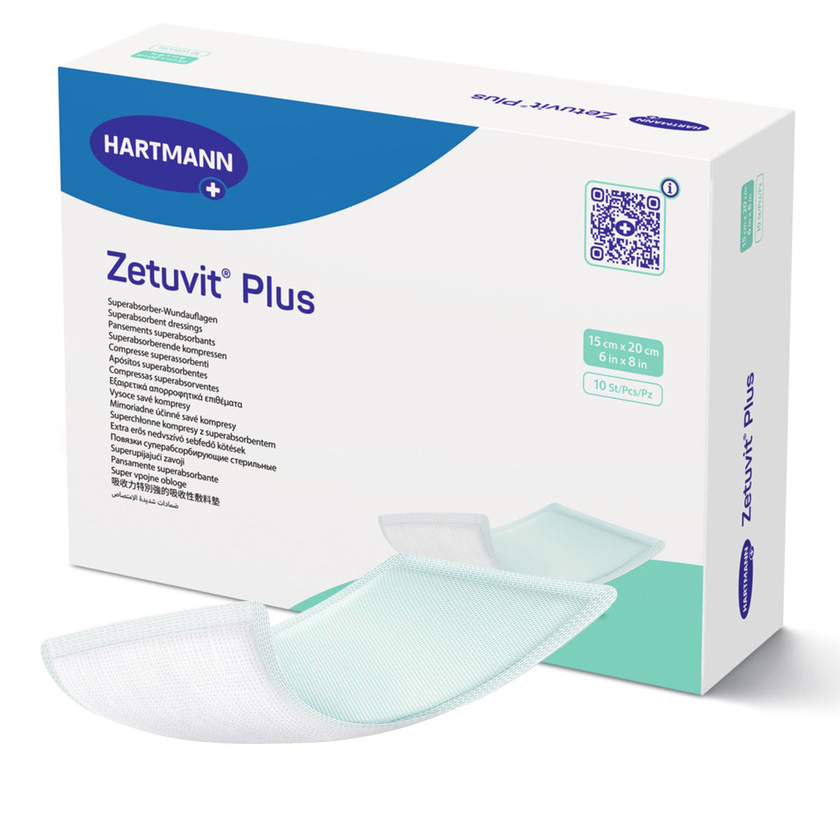 Zetuvit® Plus Sterile Superabsorbent Dressing, 6 x 8 Inch, EA/1