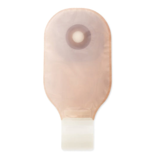 POUCH, DRN OST 1PC FLAT FLX BARR TRANS 1 1/4" (10/BX)