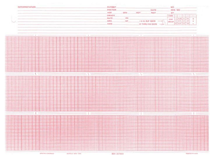 PAPER, ECG F/007944 8.5"X150' (20RL/CS), RL/1
