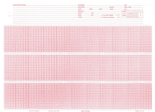 PAPER, ECG F/007944 8.5"X150' (20RL/CS), RL/1