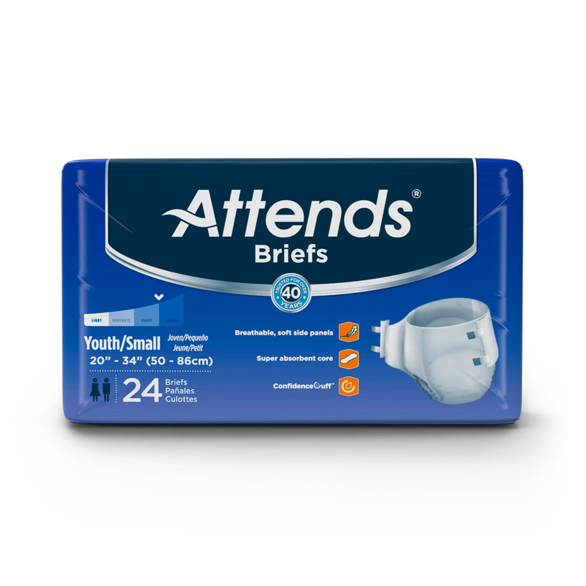 Attends® Briefs Youth/Small