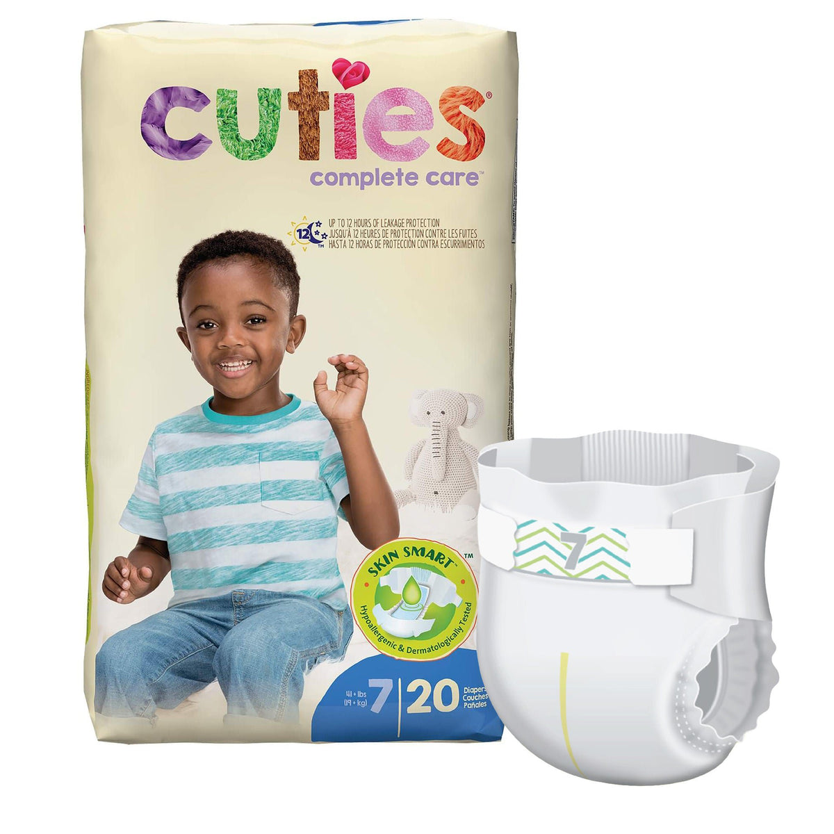 Cuties® Essential Diaper, Size 7, BG/20
