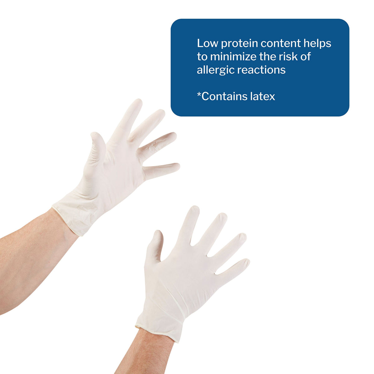 McKesson Confiderm® CL Latex Exam Glove, Large, Ivory
