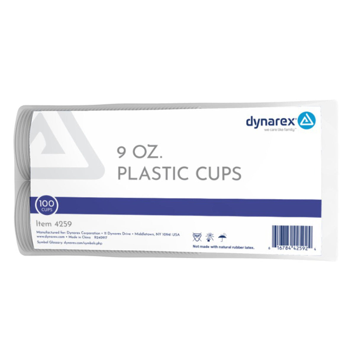 dynarex® Polypropylene Drinking Cup, 9 ounce