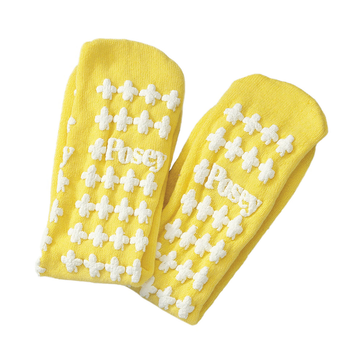 Posey® Fall Management Slipper Socks, Yellow, One Size Fits Most, PR/1