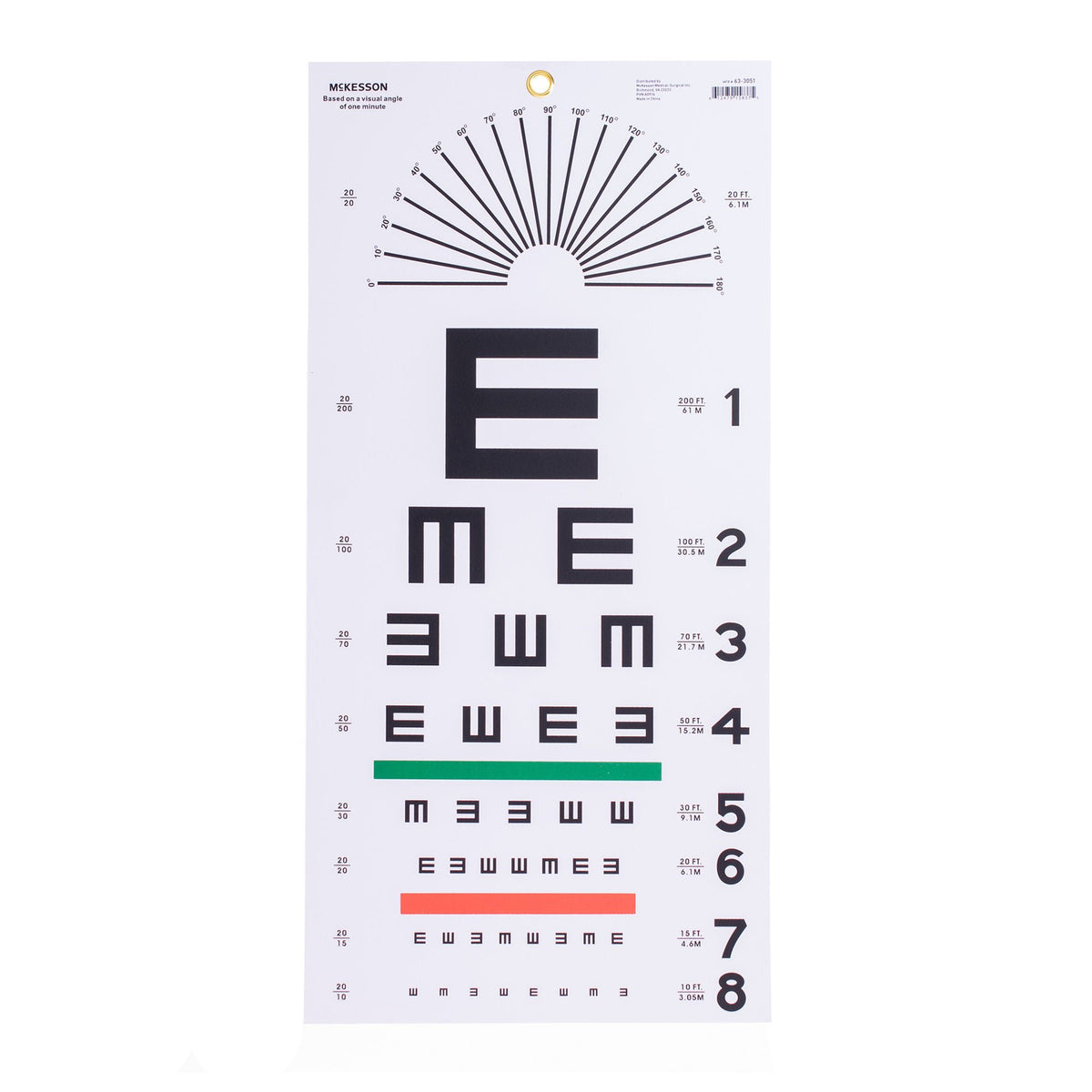 McKesson Eye Test Chart, Tumbling E, EA/1