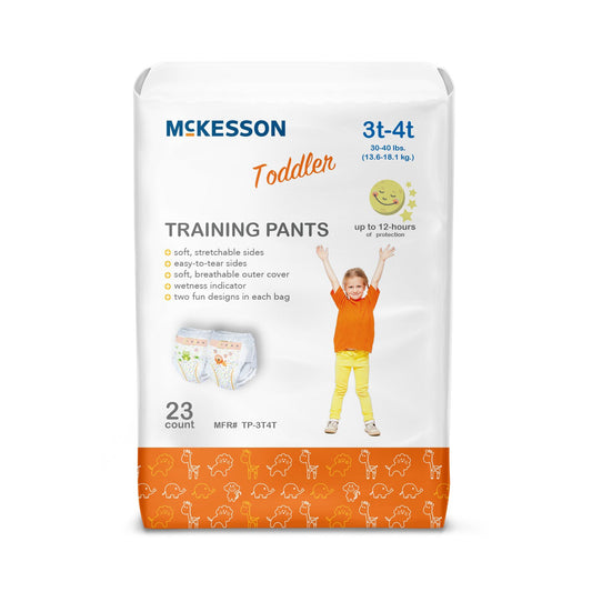 McKesson Toddler Training Pants, 3T to 4T for Children weighing 30 – 40 lbs., CS/4