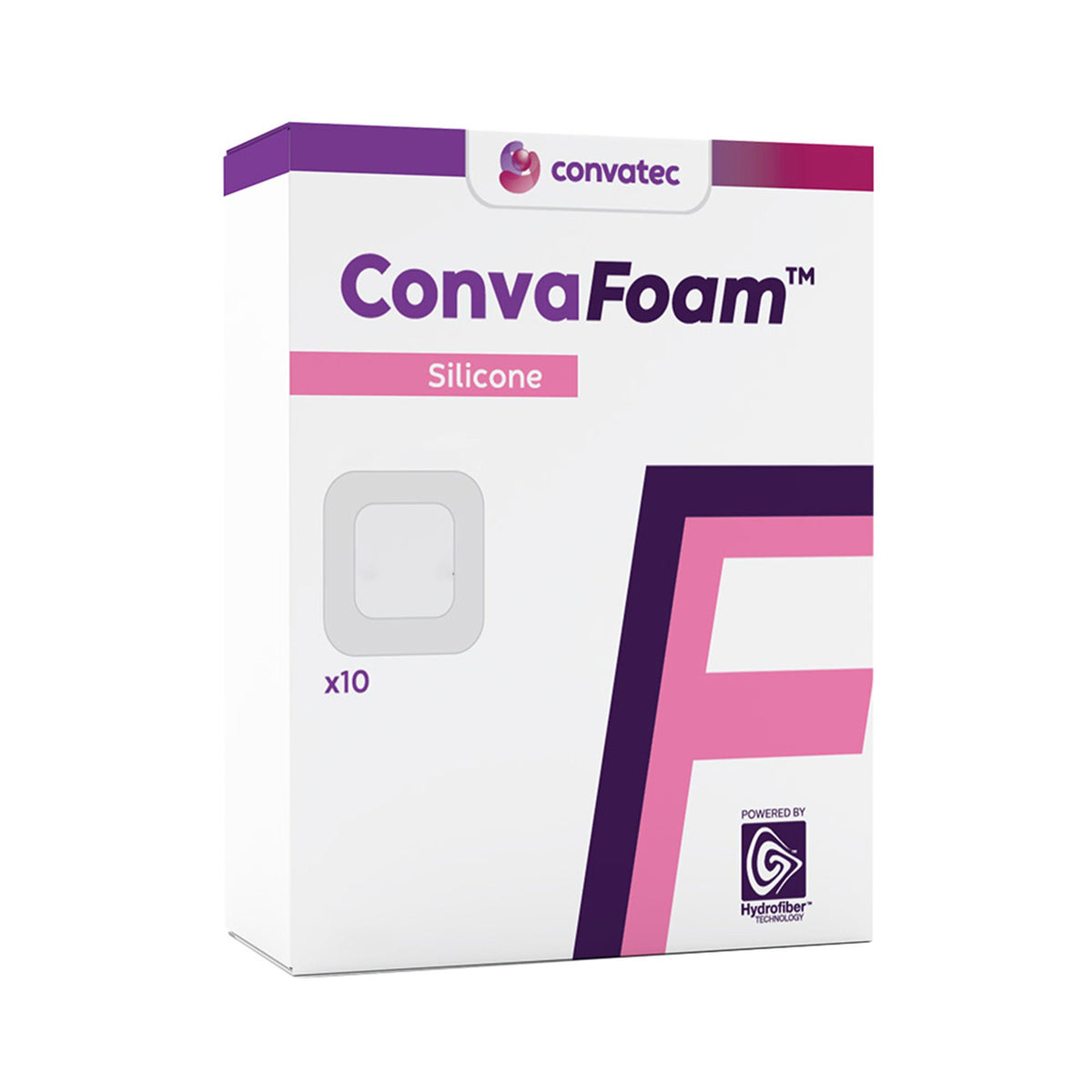 DRESSING, WOUND CONVAFOAM ADH SIL 10X10CM (10/BX), EA/1