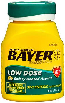 Bayer® Low Dose Aspirin Pain Relief, BT/1
