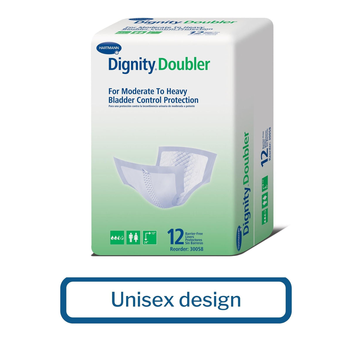 Dignity® Double For Moderate to Heavy Bladder Control Pad, 24-Inch Length