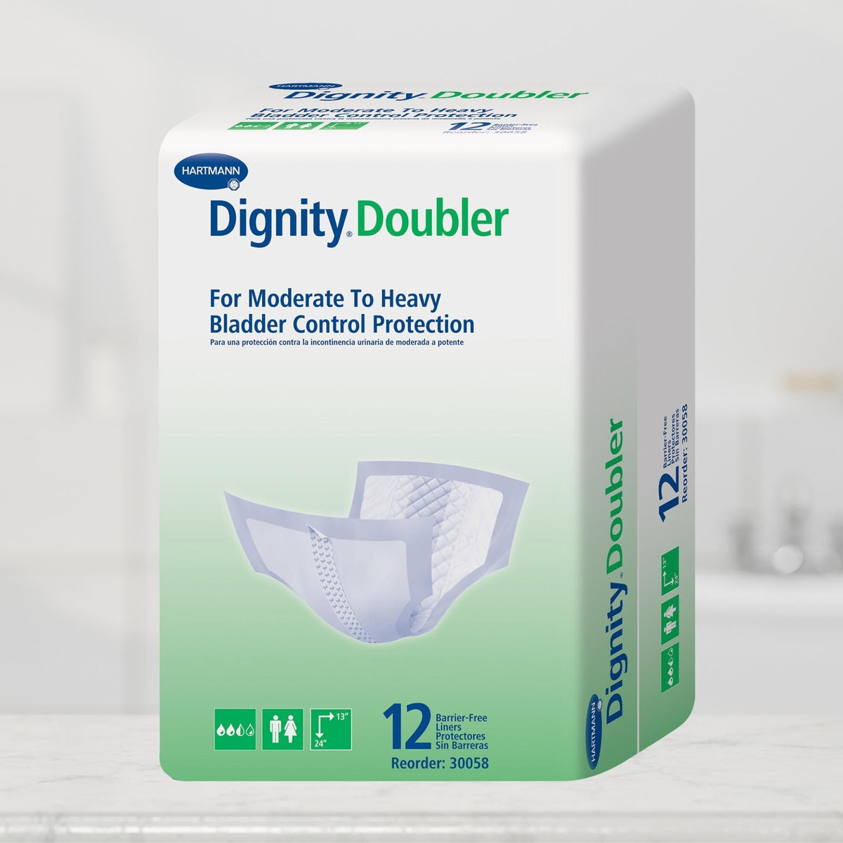 Dignity® Double For Moderate to Heavy Bladder Control Pad, 24-Inch Length