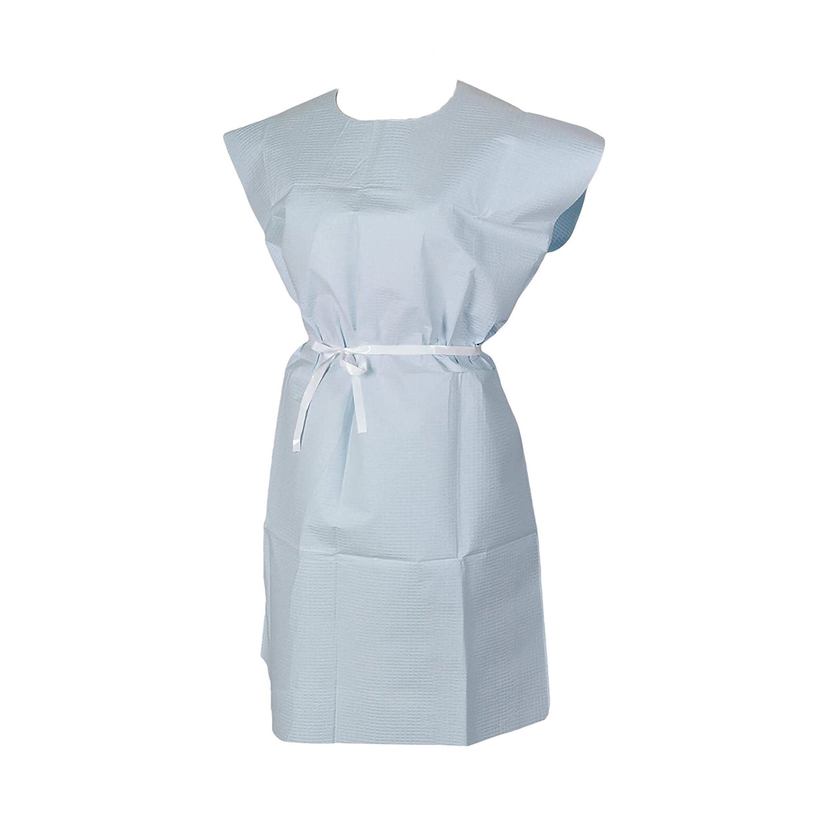 Tidi® Patient Choice Exam Gown, Medium, Blue, CS/50