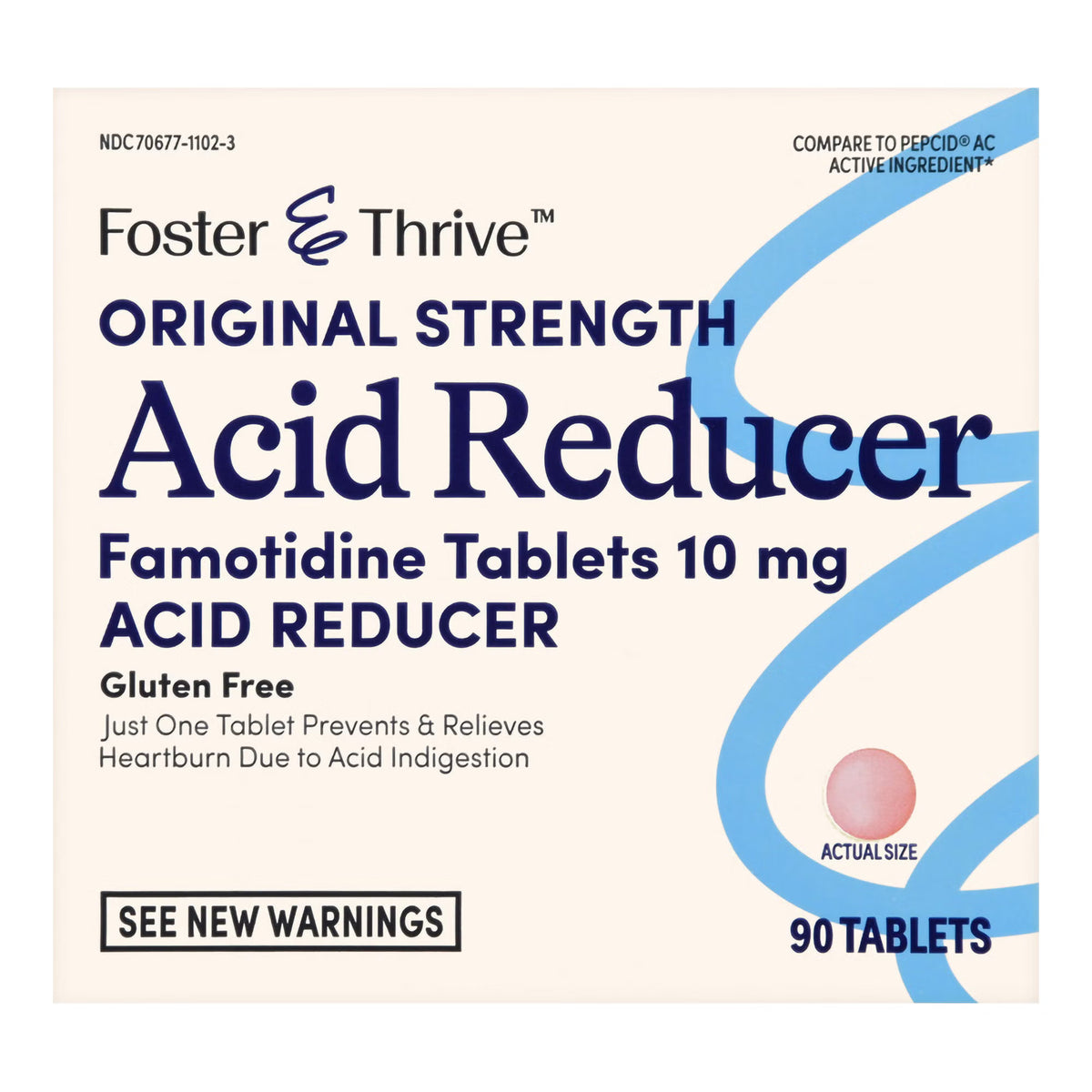 Foster & Thrive™ Original Strength Acid Reducer Famotidine Tablets 10 mg, BX/90