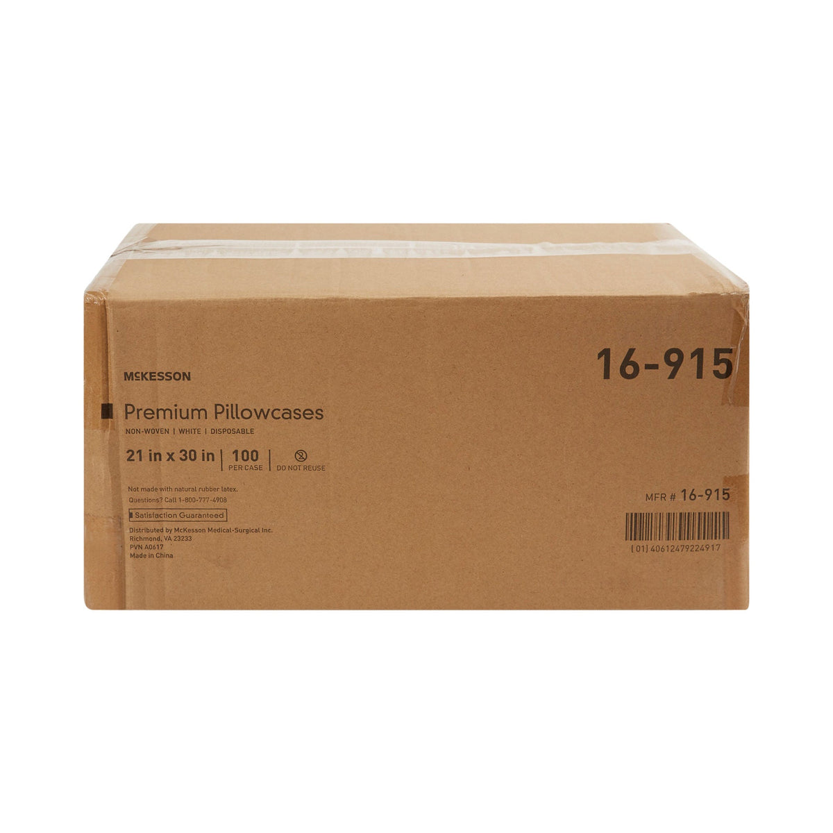 McKesson White Nonwoven Pillowcase, 21 x 30 Inch