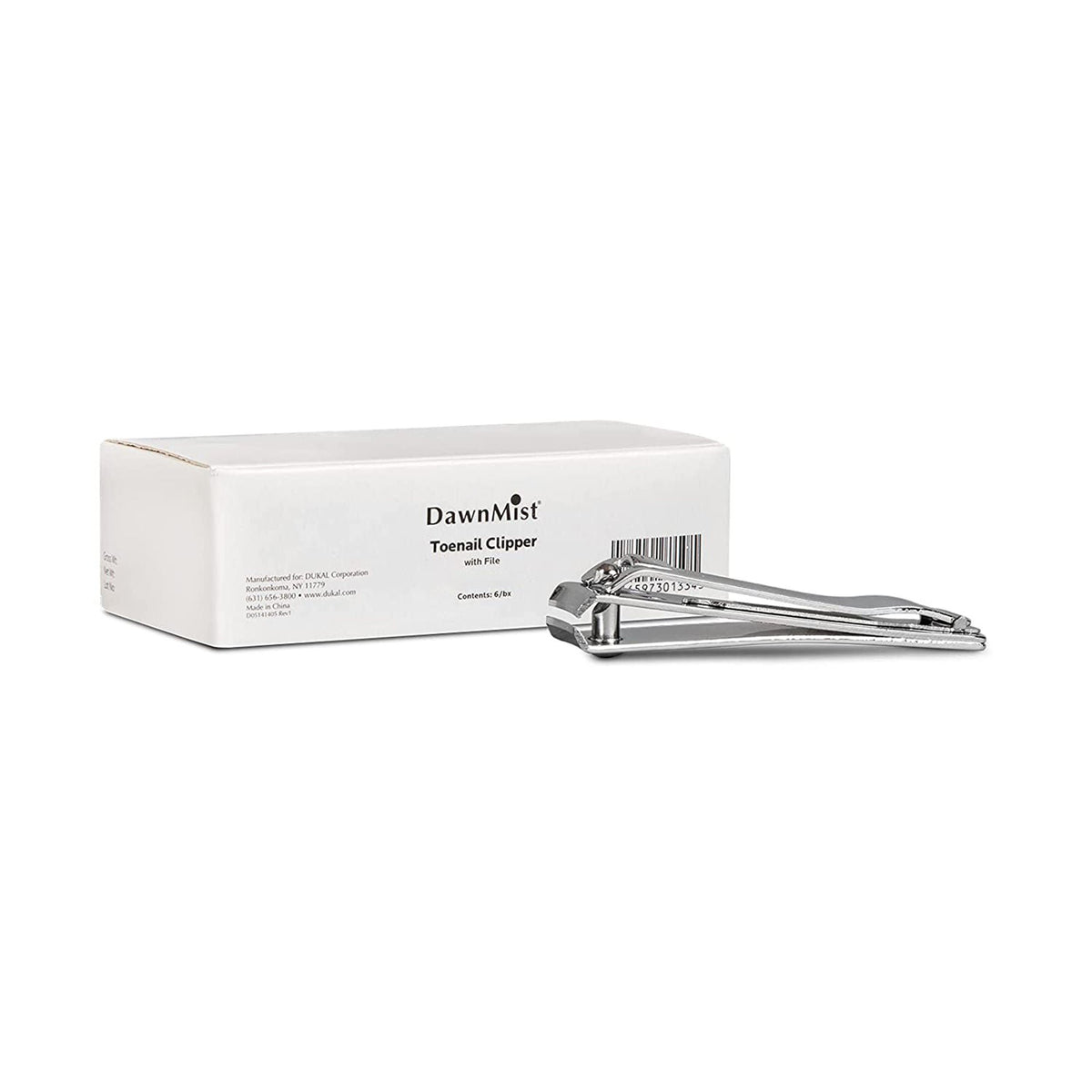 DawnMist® Toenail Clippers with File, BX/6