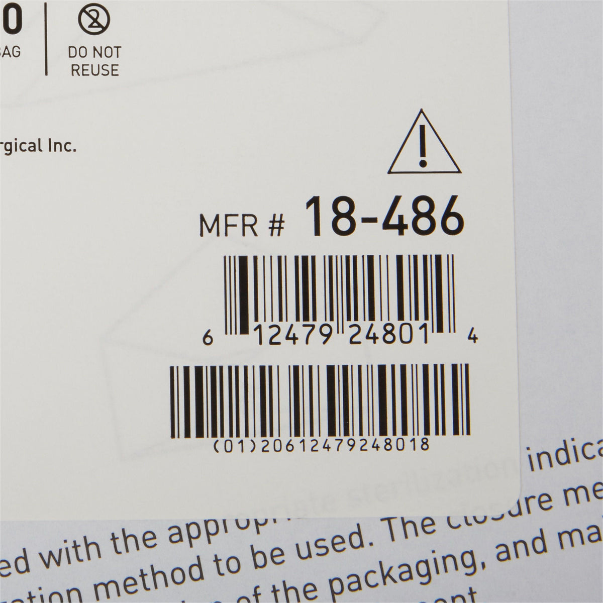 McKesson Single Layer Sterilization Wrap, 15 x 15 Inch