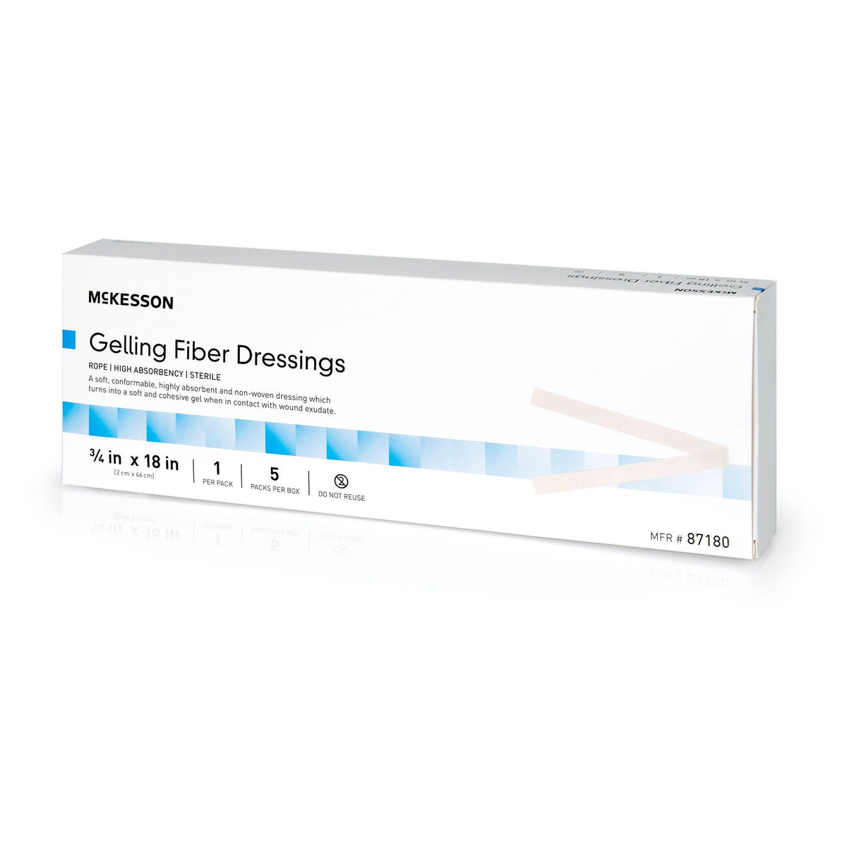 McKesson Gelling Fiber Wound Dressing, 3/4 x 18 Inch, EA/1