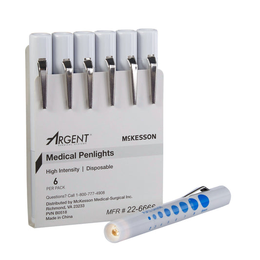 McKesson Disposable Penlight White Light, 4.5 Inch, PK/6