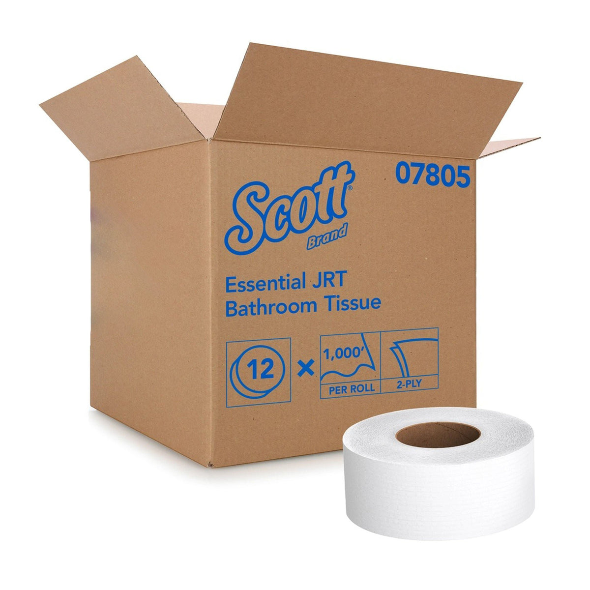 Scott® Essential Jumbo Roll Toilet Paper, Standard, RL/1