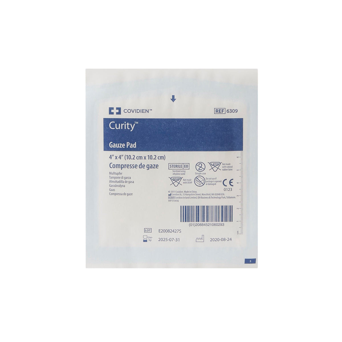 Curity™ Sterile Gauze Sponge, 4 x 4 Inch, 12-Ply