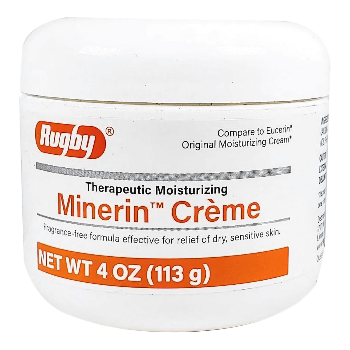 Rugby® Therapeutic Moisturizing Minerin™ Crème, 4-ounce Jar, EA/1