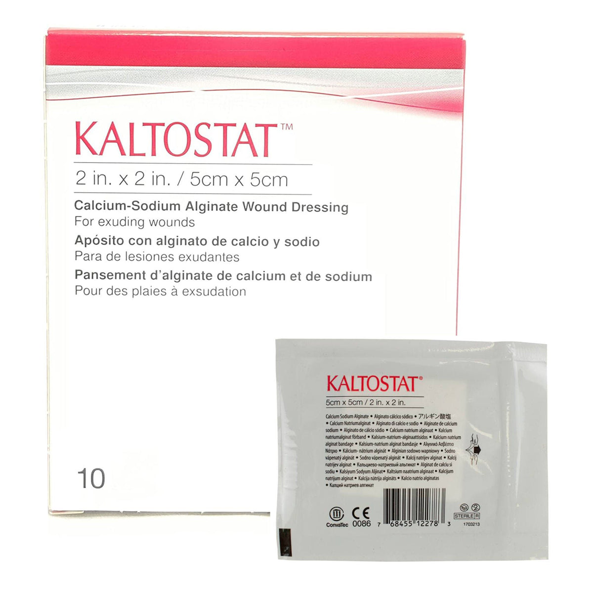Kaltostat® Calcium Alginate Dressing, 2 x 2 Inch, EA/1