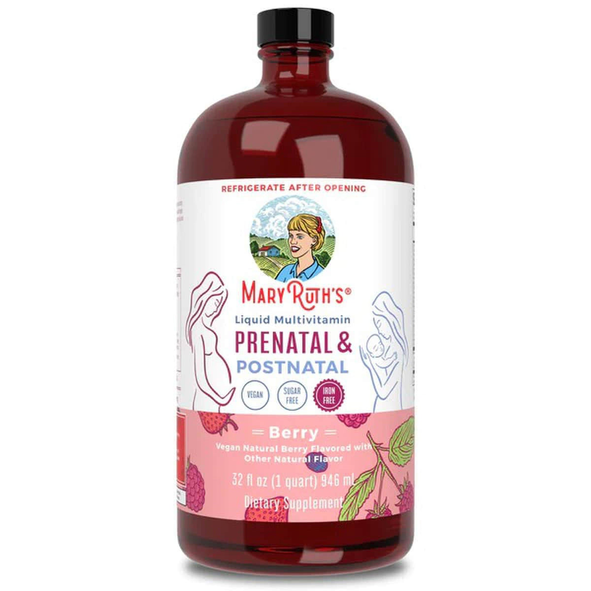 Mary Ruth's® Prenatal & Postnatal Liquid Multivitamin Liquid, Berry Flavor