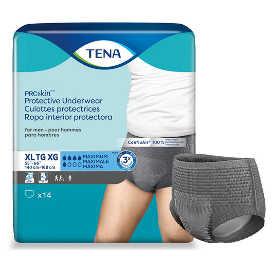 Tena® ProSkin™ Maximum Absorbent Underwear for Men, Extra Large, BG/14