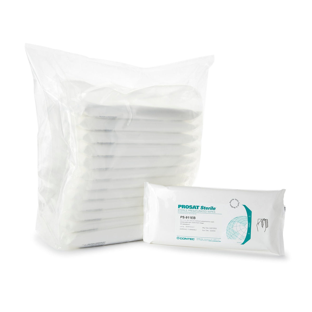 PROSAT® Sterile™ PreSaturated Cleanroom Wipe, EA/1
