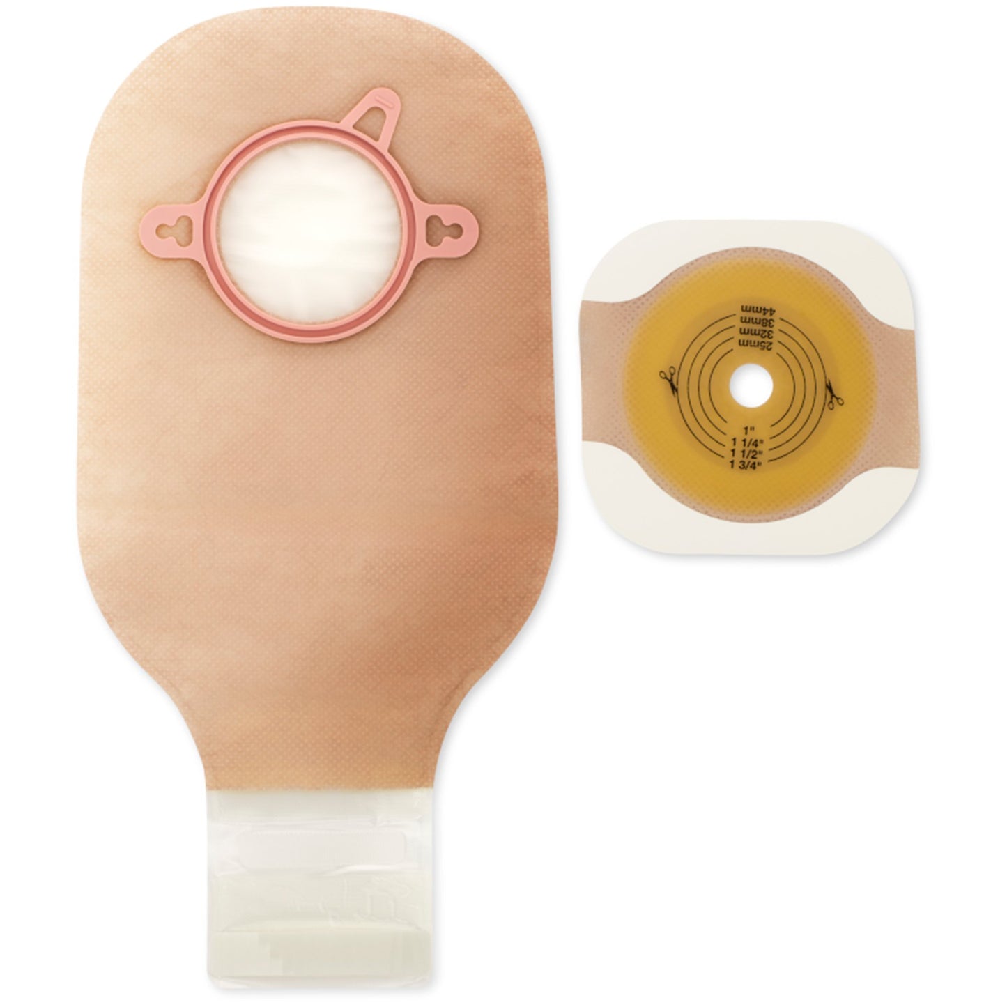 OSTOMY KIT, DRAIN 2PC CUT-TO-FIT N/S 2 1/4" (5/BX)