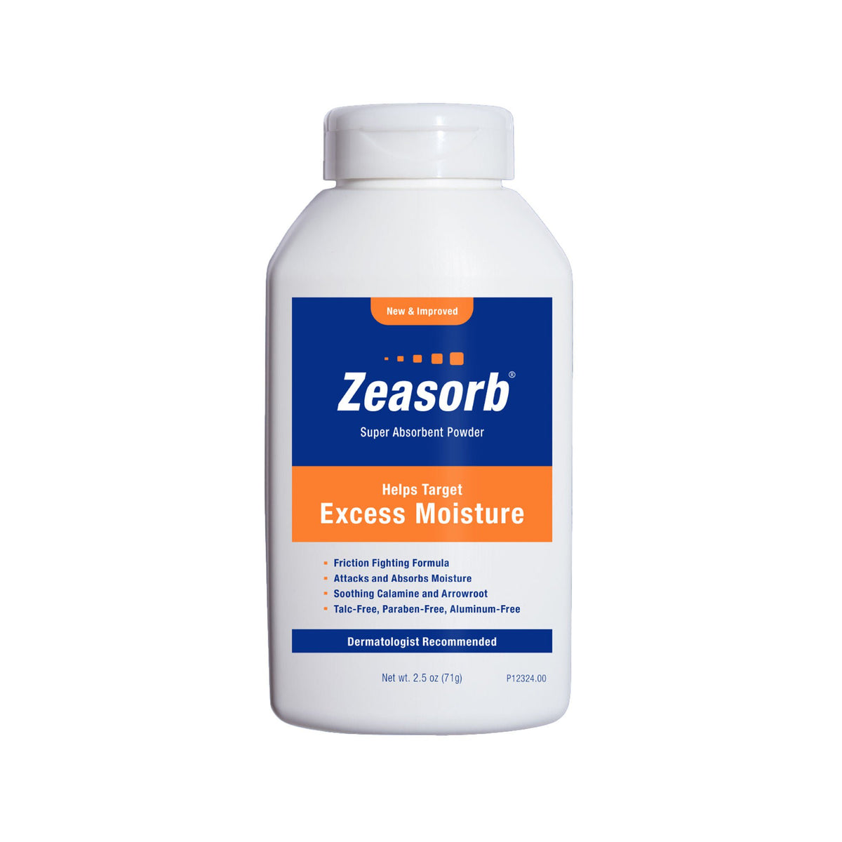 Zeasorb® Super Absorbent Powder, 2.5-ounce shaker bottle, EA/1