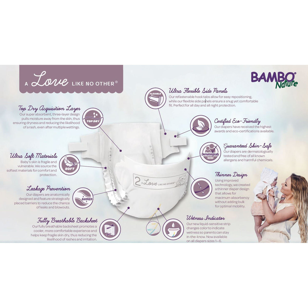 Bambo® Nature Diaper, Size 6